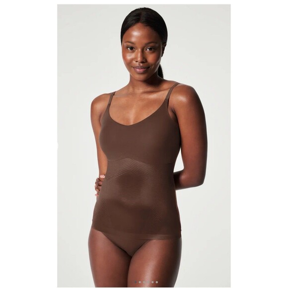 SPANX SPANXshape Invisible Cami Size Medium Chestnut Brown NEW Shapewear Tank - Picture 1 of 8